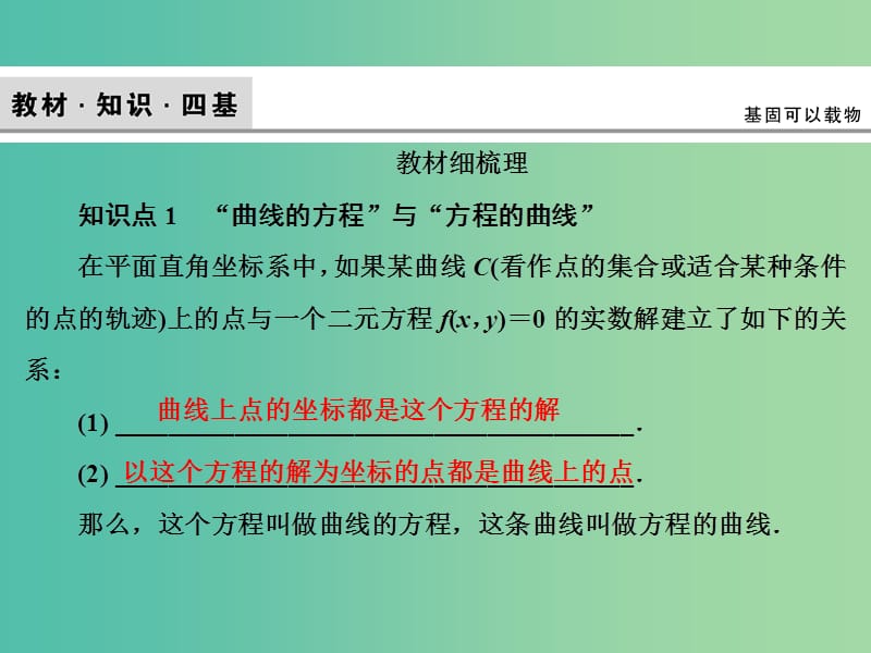 2020高考数学大一轮复习 第八章 解析几何 第八节 曲线与方程课件 理 新人教A版.ppt_第3页