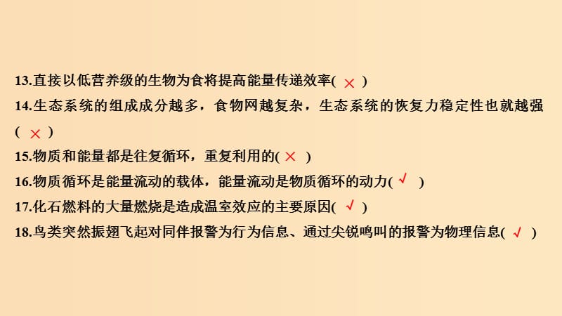 2019版高考生物大一轮复习第十单元生物群体的稳态与调节阶段排查回扣落实八课件中图版必修3 .ppt_第3页