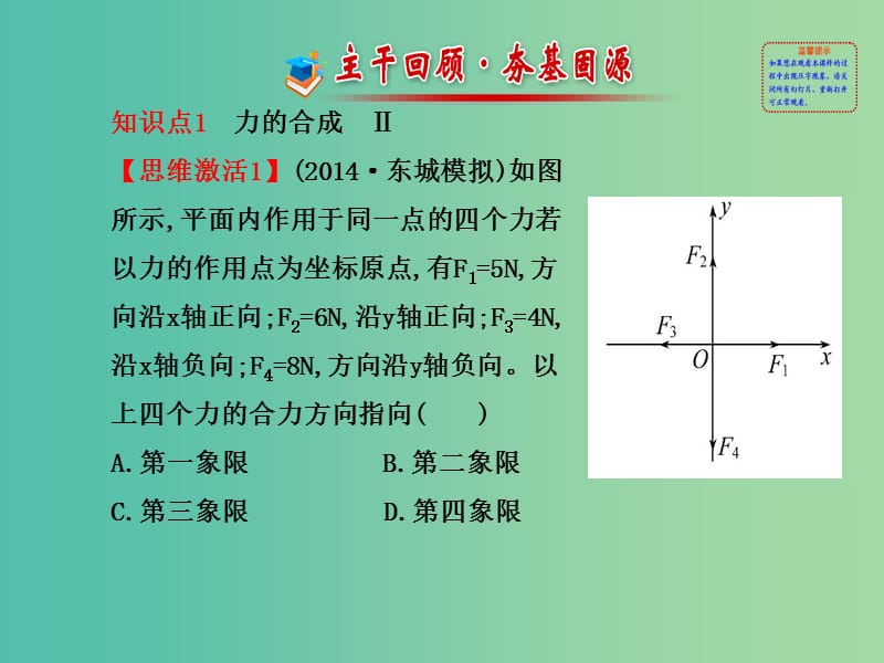 高考物理一轮复习 2.2力的合成与分解课件 沪科版必修1.ppt_第2页