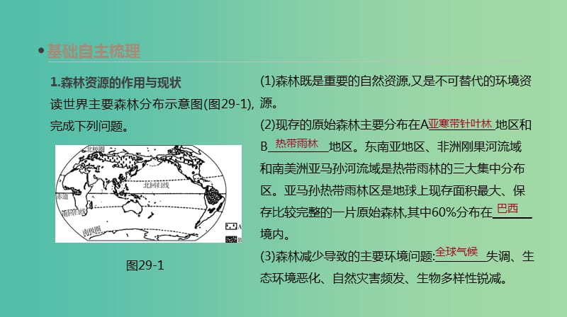 2019年高考地理一轮复习 第29讲 森林的开发和保护——以亚马孙热带雨林为例课件 新人教版.ppt_第3页