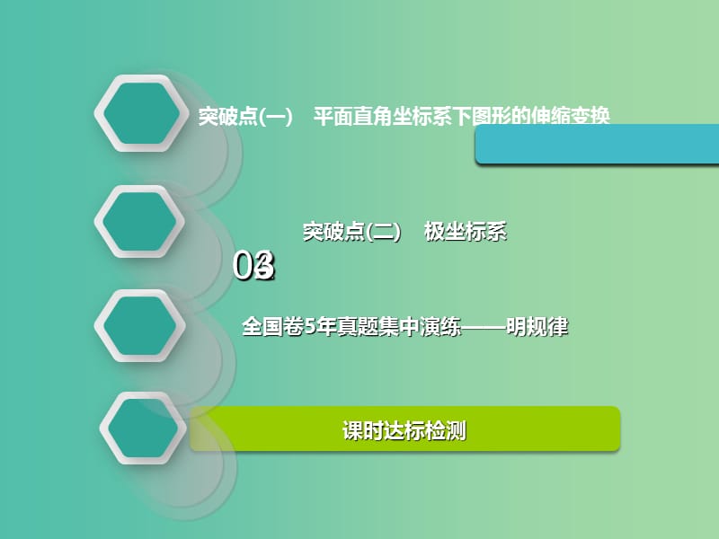 高考数学一轮复习选修部分坐标系与参数方程第一节坐标系实用课件理.ppt_第3页