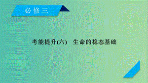 2019高考生物一輪總復(fù)習(xí) 第一單元 生命活動(dòng)的調(diào)節(jié)與免疫 考能提升6 生命的穩(wěn)態(tài)基礎(chǔ)課件 新人教版必修3.ppt