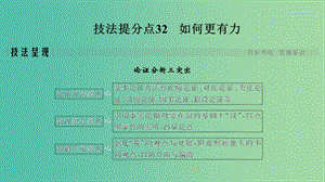 浙江專用2019高考語(yǔ)文二輪培優(yōu)第四部分寫(xiě)作技法提分點(diǎn)32如何更有力課件.ppt