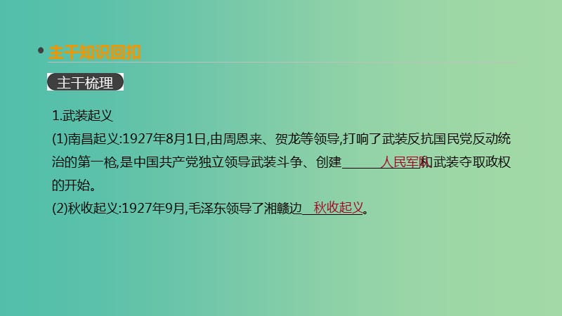 全品复习方案2020届高考历史一轮复习第4单元近代中国反侵略求民主的潮流及国际社会主义运动第14讲国共的十年对峙课件新人教版.ppt_第3页