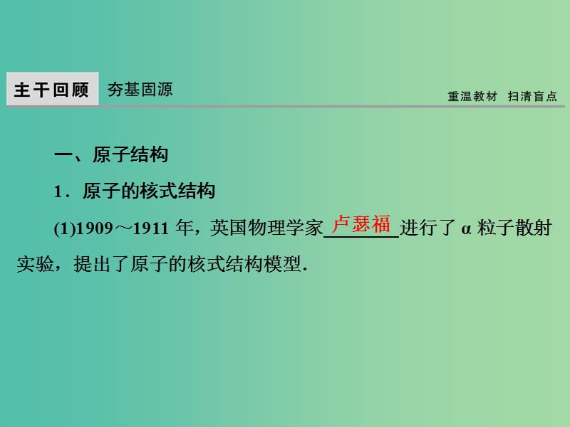 高考物理大一轮复习第12章近代物理初步第2节原子和原子核课件.ppt_第2页