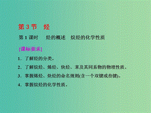 2019年高中化學(xué) 第1章 有機(jī)化合物的結(jié)構(gòu)與性質(zhì) 第3節(jié) 烴 第1課時(shí) 烴的概述 烷烴的化學(xué)性質(zhì)課件 魯科版選修5.ppt