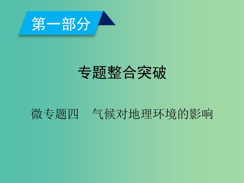 2019高考地理二轮总复习 微专题4 气候对地理环境的影响课件.ppt_第2页