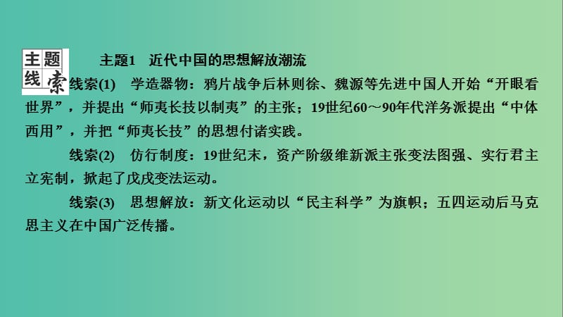 2020年高考历史总复习 第十四单元 近现代中国的先进思想及理论成果 第38讲 从“师夷长技”到维新思想课件 新人教版.ppt_第3页