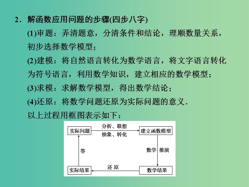 高考数学 2.8 函数模型及其应用复习课件.ppt_第3页