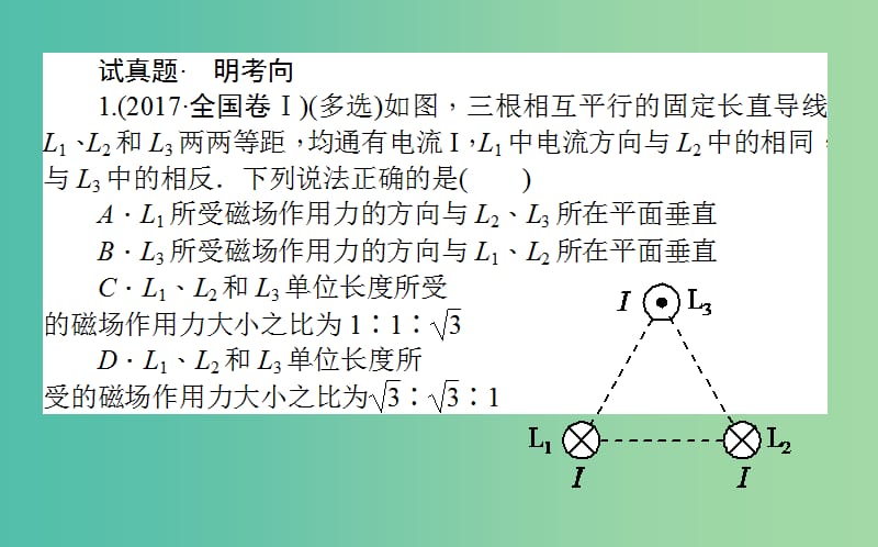 高考物理二轮复习第一部分二轮专题突破专题三电场和磁场3.1电场和磁场的基本性质课件.ppt_第2页