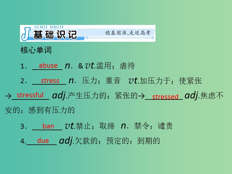 2019年高考英语总复习 第一部分 教材梳理 Unit 3 A healthy life课件 新人教版选修6.ppt_第2页