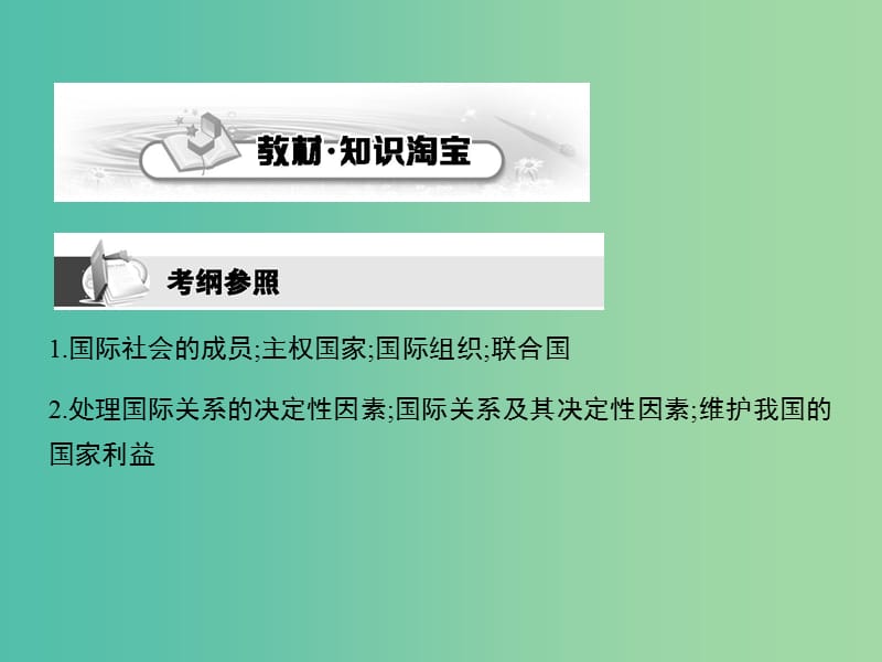 高考政治第一轮复习 第四单元 第八课 走近国际社会课件 新人教版必修2.ppt_第2页