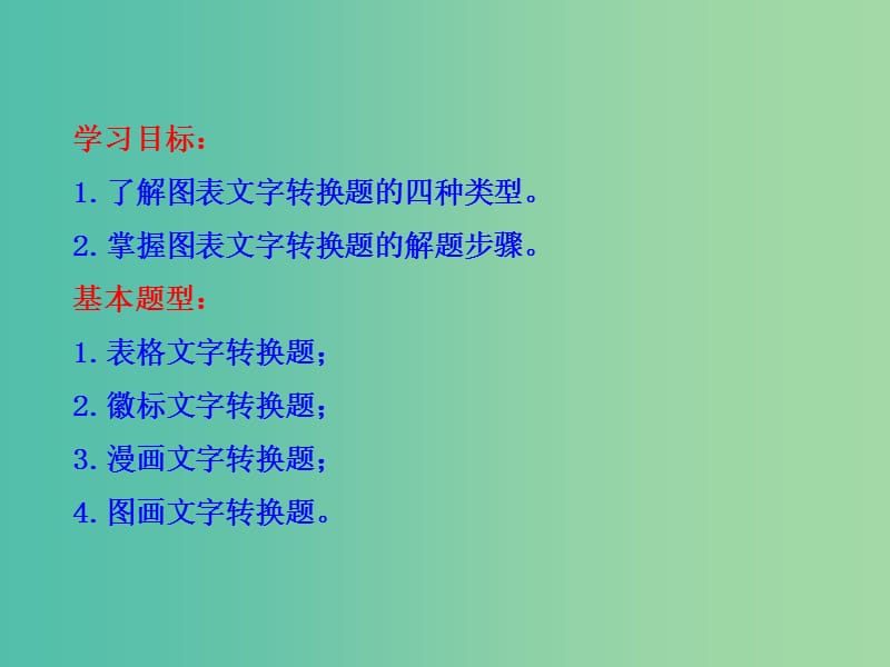 高考语文总复习 专题复习4 图文转换课件.ppt_第2页