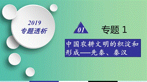 2019屆高考歷史二輪復習 熱點重點難點透析 專題1 中國農耕文明的積淀和形成——先秦、秦漢 微專題1 從商周貴族政治到秦漢官僚政治的演變課件.ppt