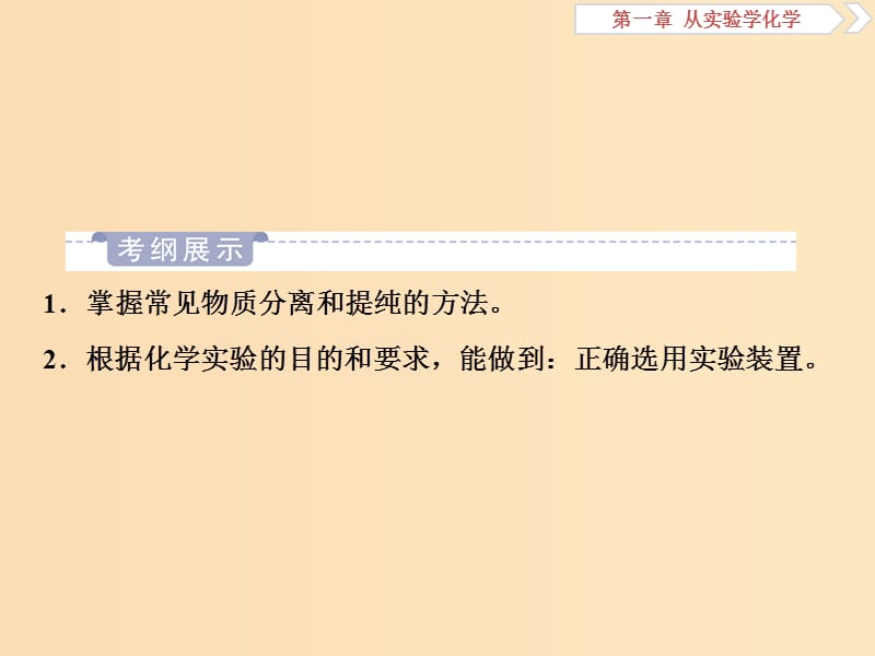 2019版高考化学一轮复习 第一章 从实验学化学 第二讲 物质的分离和提纯课件.ppt_第2页