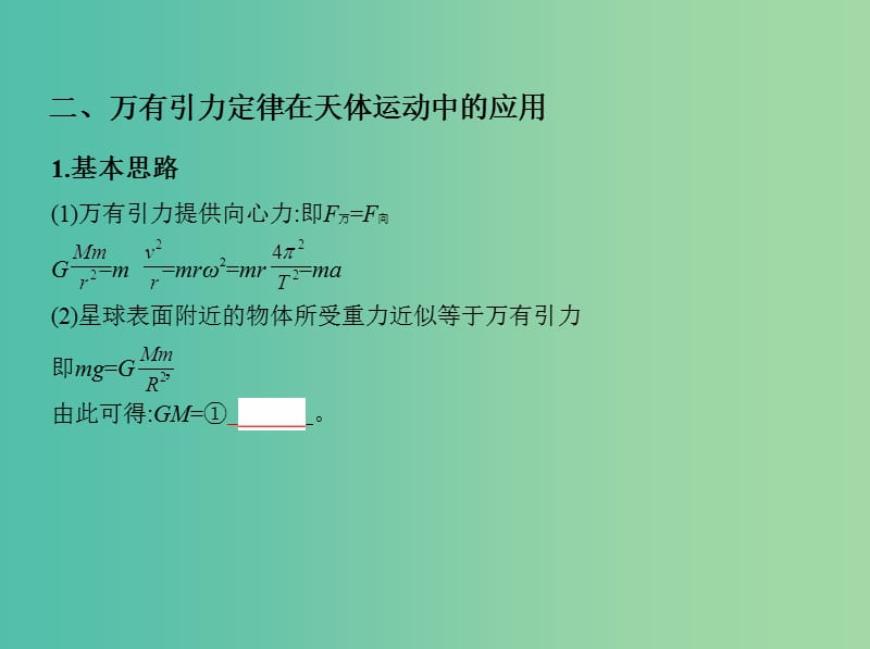 高考物理一轮复习第五章万有引力与航天第1讲万有引力定律与天体运动课件.ppt_第3页