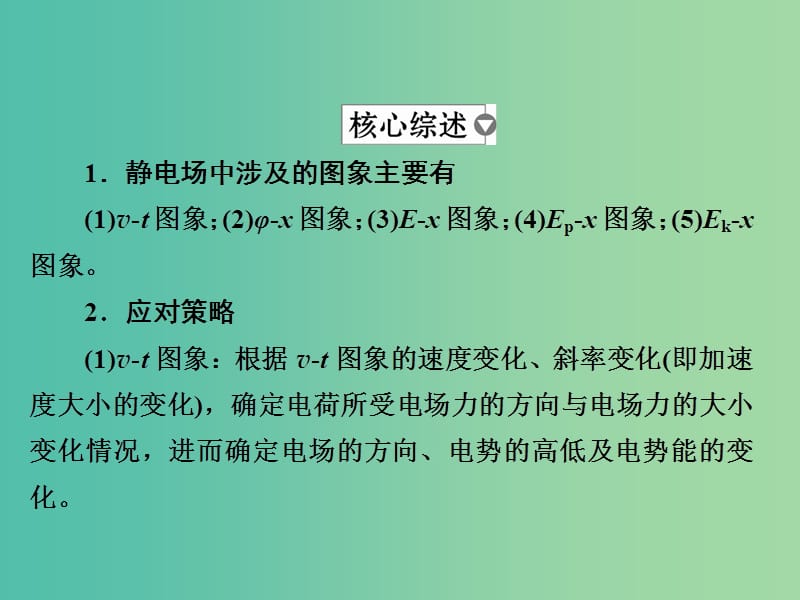 高考物理一轮复习第8章电场30电场中的图象问题课件.ppt_第2页