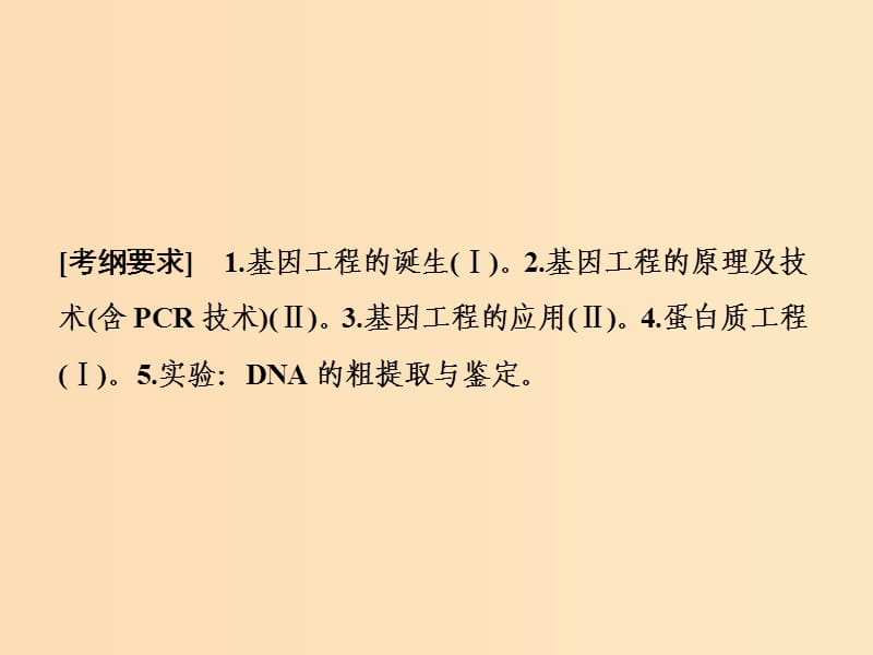 2019版高考生物一轮复习 第十一单元 现代生物科技专题 第一讲 基因工程课件 苏教版.ppt_第2页