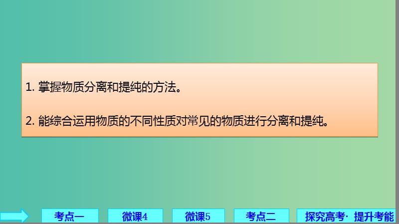 2019高考化学大一轮复习 第一章 从实验学化学 第2讲 物质的分离和提纯课件 鲁科版.ppt_第2页