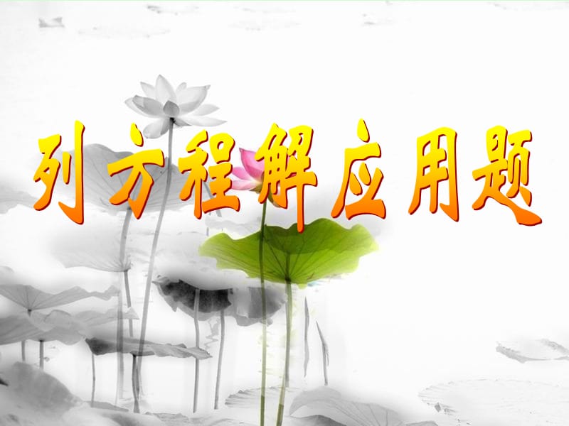 中考复习课件方程解应用题.ppt_第1页