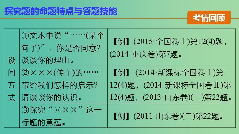 高考语文 考前三月冲刺 阅读与鉴赏 第5章 实用类文本阅读 题点训练二 探究课件.ppt_第3页