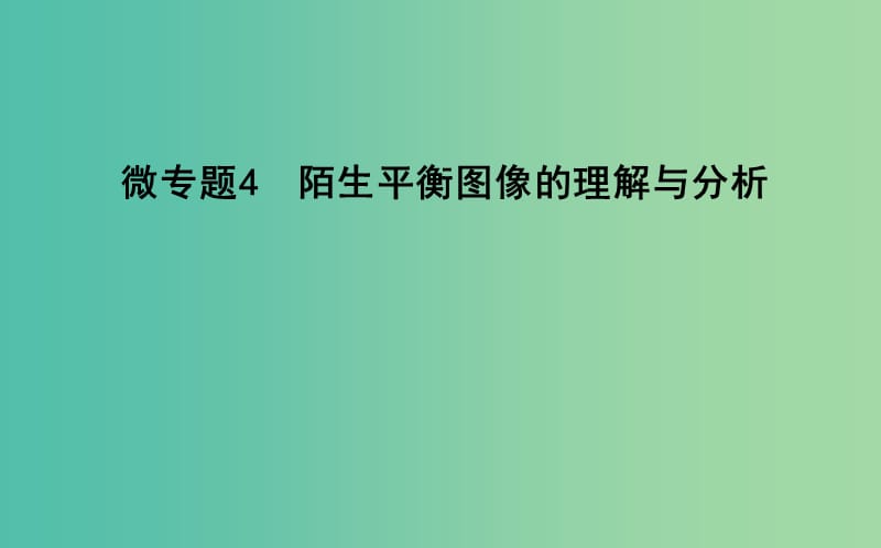 2019高考化学二轮复习微专题4陌生平衡图像的理解与分析课件.ppt_第1页