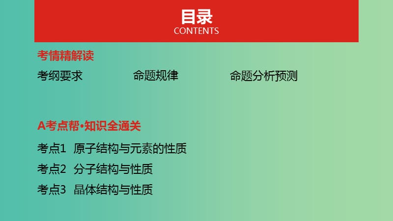 2019年高考化学总复习 专题25 物质结构与性质课件.ppt_第2页