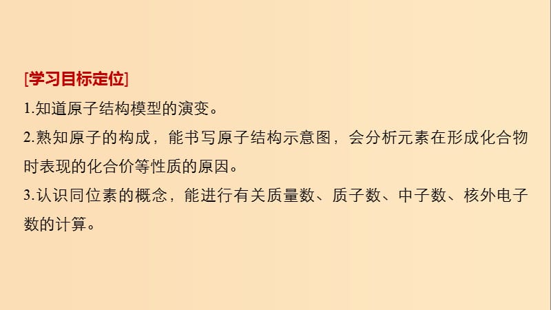 2018高中化学 专题1 化学家眼中的物质世界 第三单元 人类对原子结构的认识课件 苏教版必修1.ppt_第2页