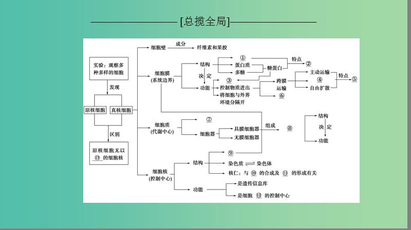 高考生物一轮复习第2单元细胞的结构和功能单元网络构建课件苏教版.ppt_第2页