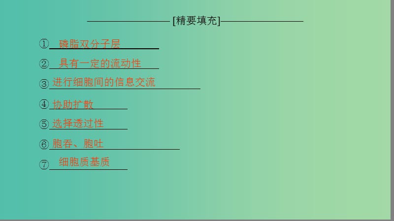 高考生物一轮复习第2单元细胞的结构和功能单元网络构建课件苏教版.ppt_第3页