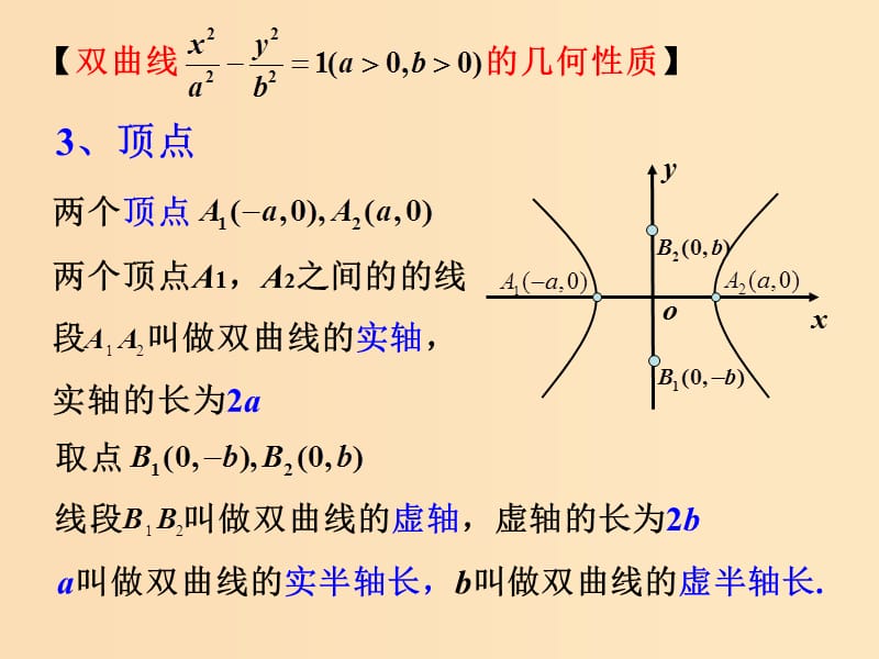 2018年高中数学 第二章 圆锥曲线与方程 2.3.2 双曲线的简单性质课件1 北师大版选修1 -1.ppt_第3页