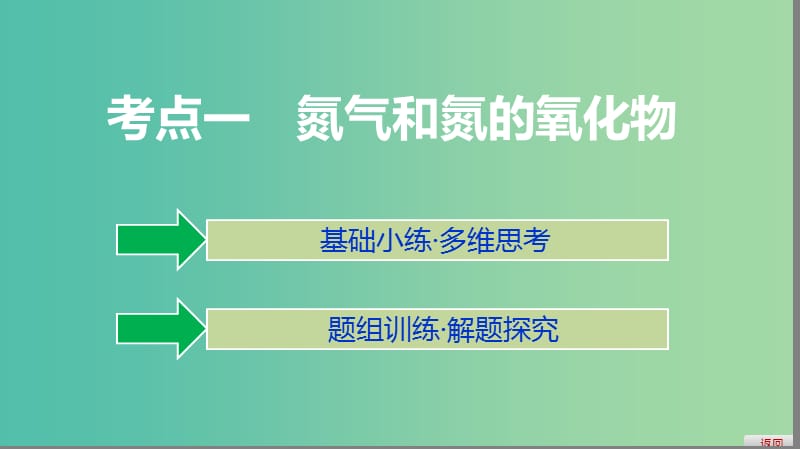 2019高考化学大一轮复习 第四章 非金属及其化合物 第17讲 氮及其化合物课件 鲁科版.ppt_第3页