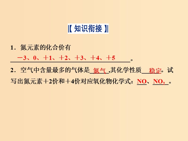 2018-2019学年高中化学 第3章 自然界中的元素 第2节 氮的循环 第1课时 自然界中氮的循环 氮气、一氧化氮、二氧化氮课件 鲁科版必修1.ppt_第3页