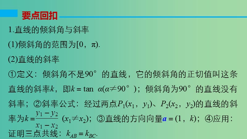 高考数学大二轮总复习 增分策略 第四篇 第6讲 解析几何课件.ppt_第3页