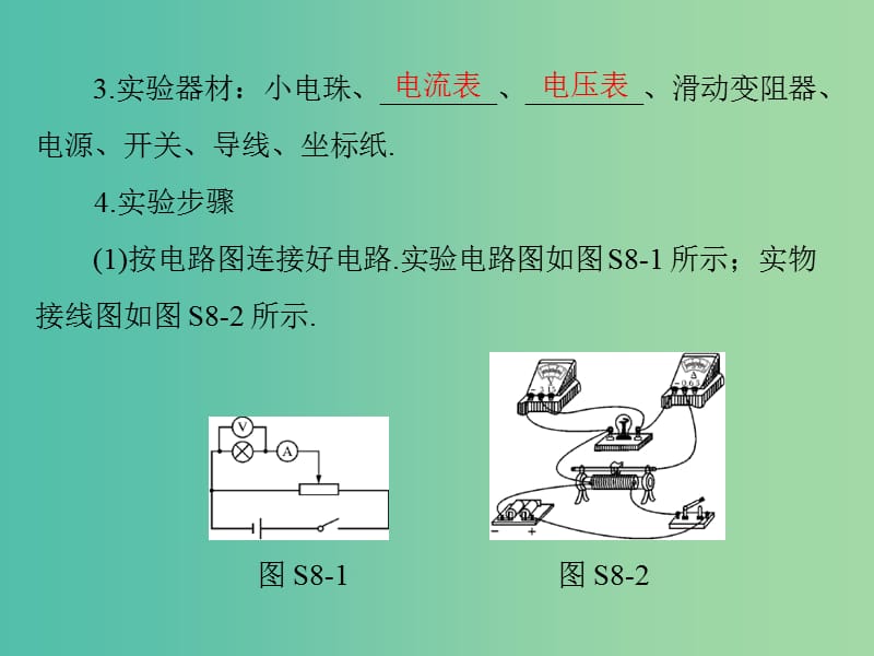 2019版高考物理一轮复习 实验八 描绘小电珠的伏安特性曲线课件.ppt_第3页