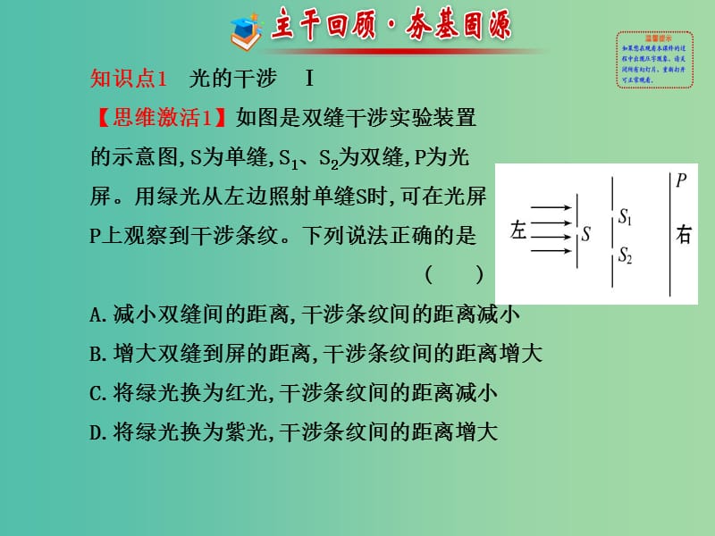 高考物理一轮复习 2.2光的波动性课件 沪科版选修3-4.ppt_第2页