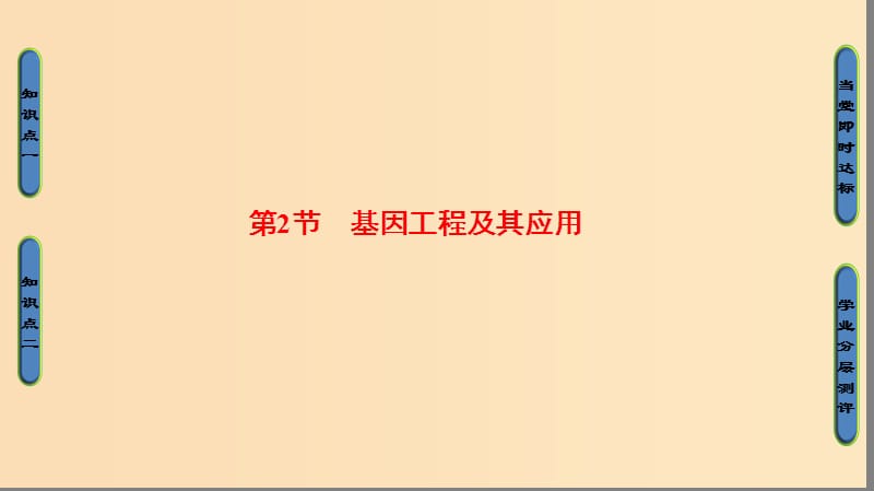 2018版高中生物 第六章 從雜交育種到基因工程 第2節(jié) 基因工程及其應(yīng)用課件 新人教版必修2.ppt_第1頁