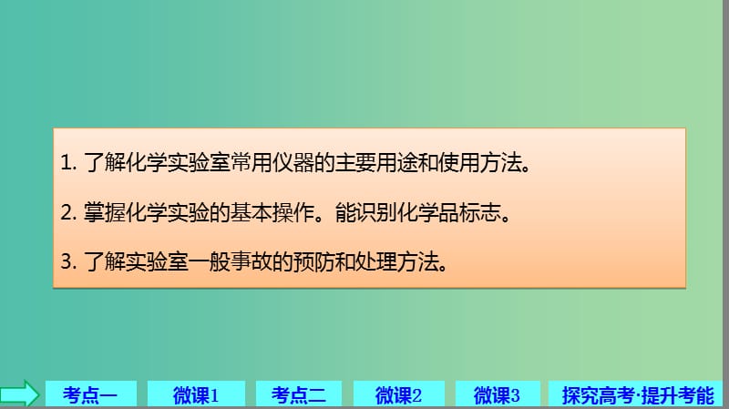 2019高考化学大一轮复习 第一章 从实验学化学 第1讲 常用化学仪器与基本操作课件 鲁科版.ppt_第2页