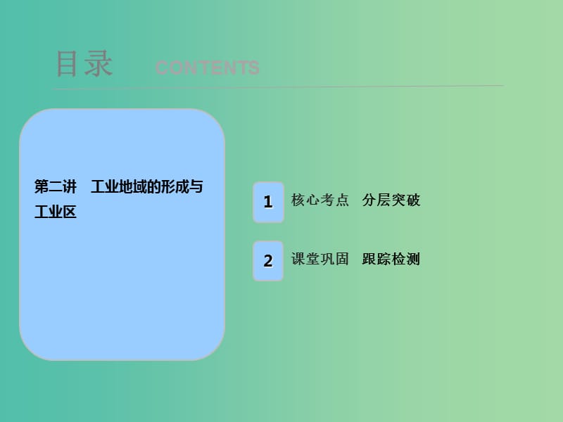 2019届高考地理一轮复习 第十章 工业地域的形成与发展 第二讲 工业地域的形成与工业区课件 新人教版.ppt_第1页