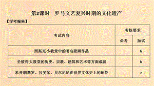 2018-2019版高中歷史 第4章 歐洲文藝復(fù)興時(shí)期的文化遺產(chǎn) 第2課時(shí) 羅馬文藝復(fù)興時(shí)期的文化遺產(chǎn)課件 新人教版選修6.ppt