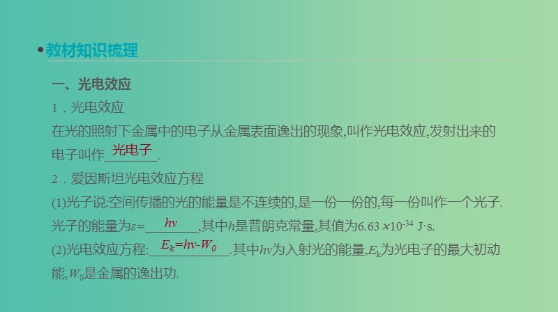 高考物理大一轮复习第12单元原子物理第30讲波粒二象性氢原子能级结构课件.ppt_第2页