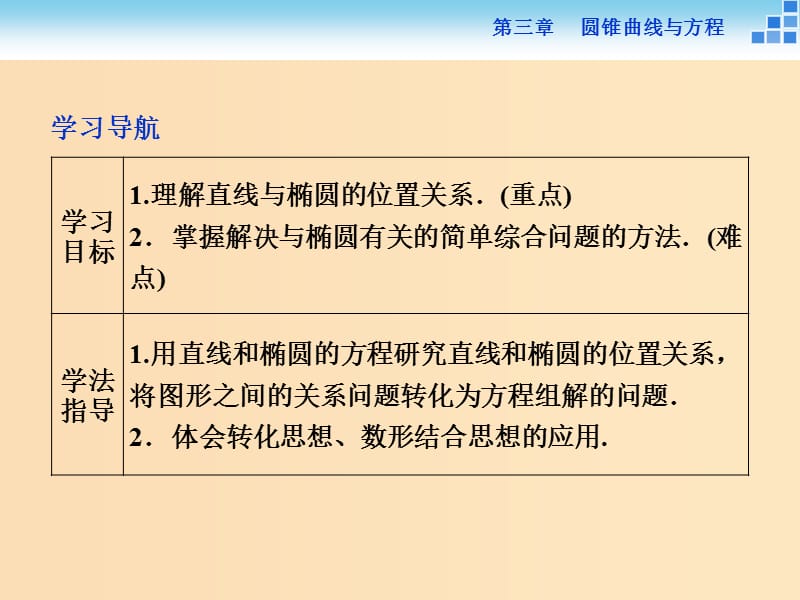 2018-2019学年高中数学 第三章 圆锥曲线与方程 3.1.2 椭圆的简单性质（二）课件 北师大版选修2-1.ppt_第2页