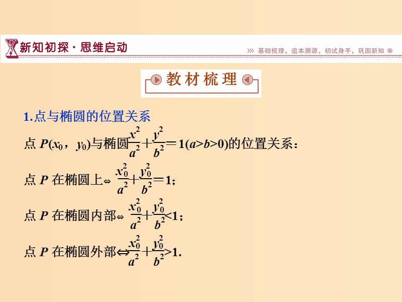 2018-2019学年高中数学 第三章 圆锥曲线与方程 3.1.2 椭圆的简单性质（二）课件 北师大版选修2-1.ppt_第3页