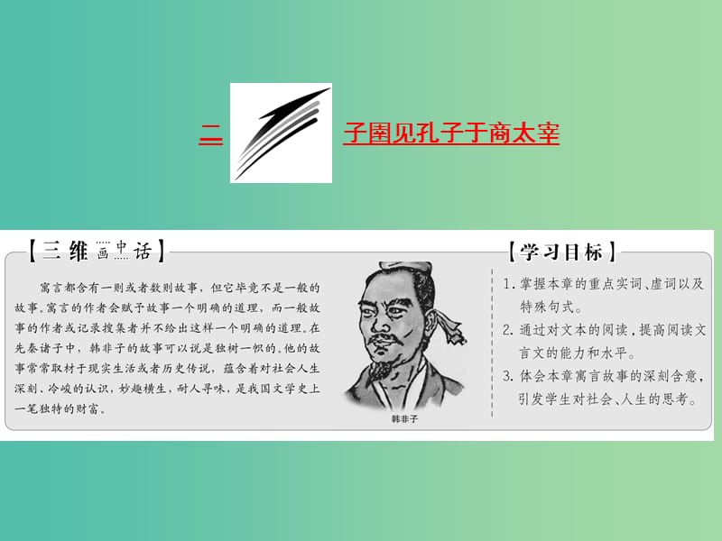 2019版高中语文 第七单元 第二节 子圉见孔子于商太宰课件 新人教版选修《先秦诸子选读》.ppt_第1页