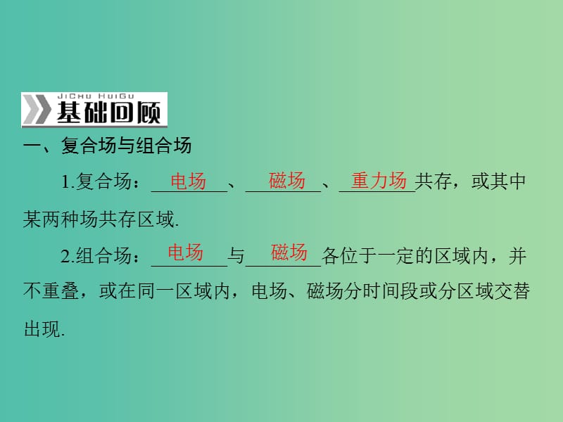 高考物理一轮总复习 专题八 第3讲 带电粒子在复合场中的运动课件 新人教版.ppt_第2页