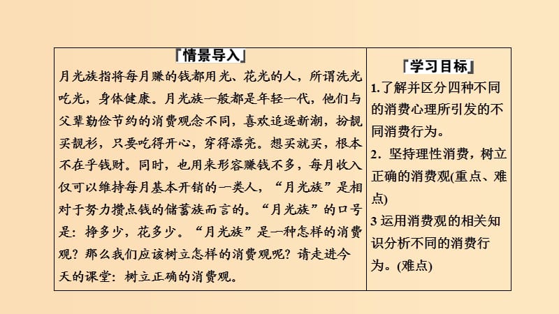 2018-2019学年高中政治 第1单元 第3课 第2框 树立正确的消费观课件 新人教版必修1.ppt_第2页