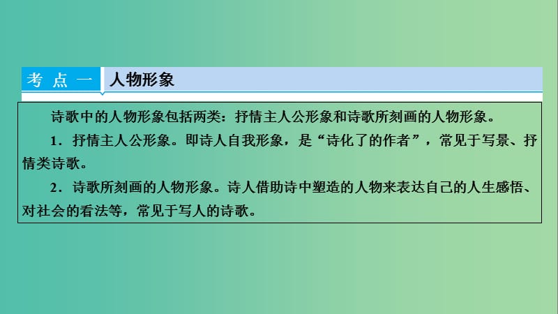 高考语文一轮复习 第2章 古代诗文阅读 第2讲 古代诗歌阅读 第1节 鉴赏诗歌形象课件.ppt_第3页