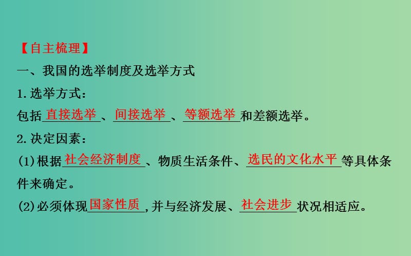 高考政治一轮总复习 1.2我国公民的政治参与课件 新人教版必修2.ppt_第3页