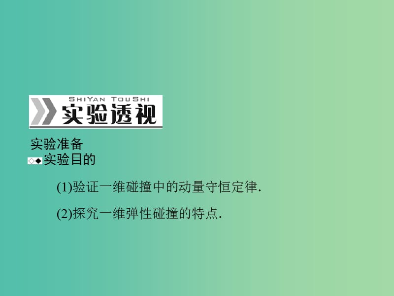 高考物理一轮总复习 专题十三 实验十六 验证动量守恒定律课件 新人教版.ppt_第2页