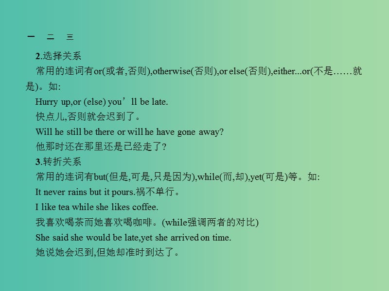 高考英语总复习 语法专项 专题10 并列连词与状语从句课件 新人教版.ppt_第3页